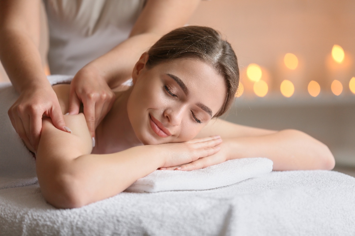 Calming candlelit relaxation massage