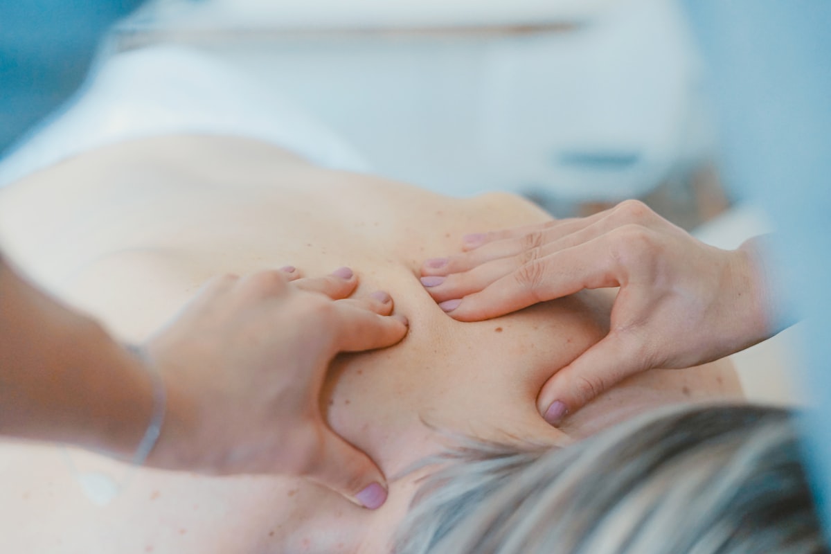 Professional massage therapy session